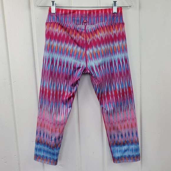 Prana Roxanne Festival Yoga Cropped Capri Leggings Womens Size Medium - Picture 3 of 7